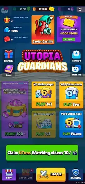 Play Utopia Guardians: Parchisi PvP  and enjoy Utopia Guardians: Parchisi PvP with UptoPlay