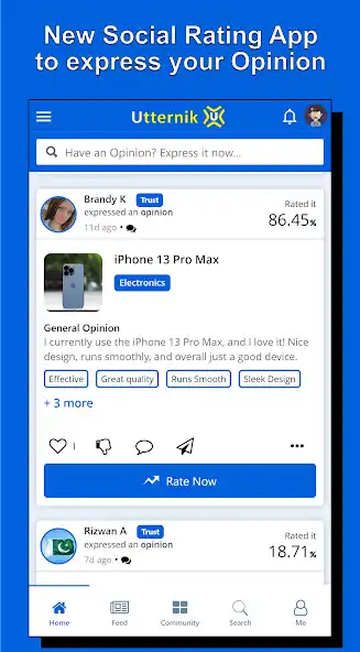Play Utternik: Social Rating App  and enjoy Utternik: Social Rating App with UptoPlay