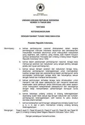 Play UU Ketenagakerjaan