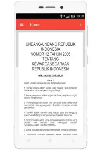 Play APK UU Kewarganegaraan (Nomor 12 Tahun 2006)  and enjoy UU Kewarganegaraan (Nomor 12 Tahun 2006) with UptoPlay com.raymo.uukri