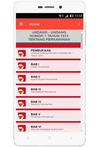 Play APK UU Perkawinan (Nomor 1 Tahun 1974)  and enjoy UU Perkawinan (Nomor 1 Tahun 1974) with UptoPlay com.raymo.uuperkawinanri