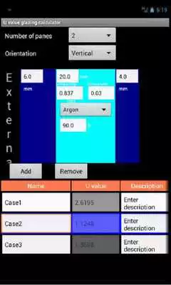 Play U value glazing calculator