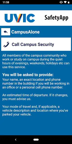 Play UVic SafetyApp as an online game UVic SafetyApp with UptoPlay