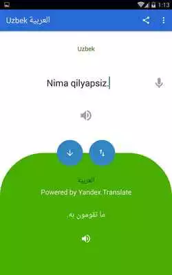 Play Uzbek Arabic Translator