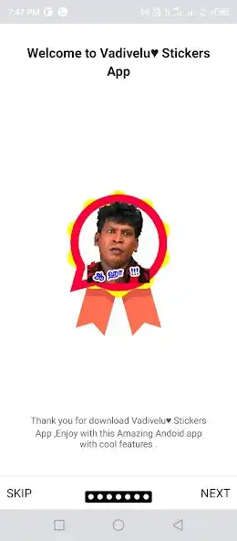 Play Vadivelu Comedy Stickers App as an online game Vadivelu Comedy Stickers App with UptoPlay
