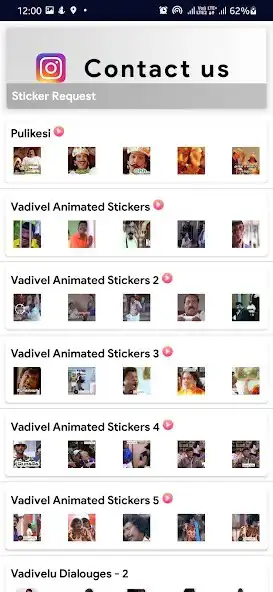 Play Vadivelu Stickers for WASticke  and enjoy Vadivelu Stickers for WASticke with UptoPlay