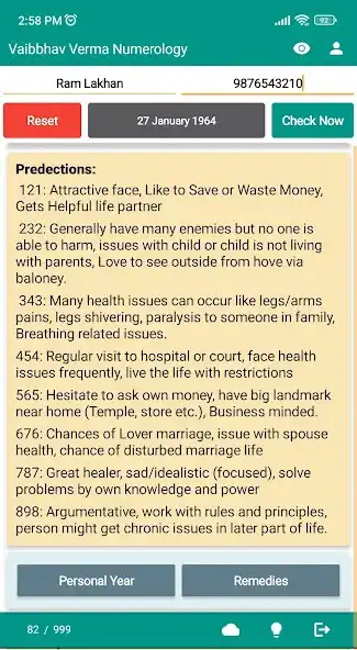 Play Vaibbhav Verma Numerology as an online game Vaibbhav Verma Numerology with UptoPlay