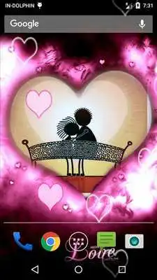 Play Valentine Frame Live Wallpaper