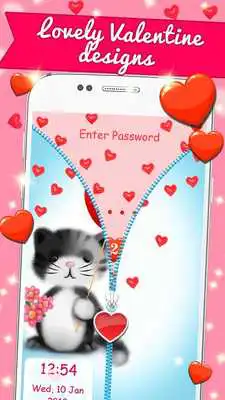 Play Valentine Lock Screen Heart
