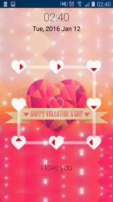 Play Valentine Pattern Lock Screen Play Valentine Pattern Lock Screen