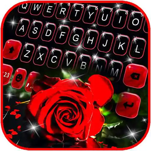 Play Valentine Red Rose Keyboard Theme APK