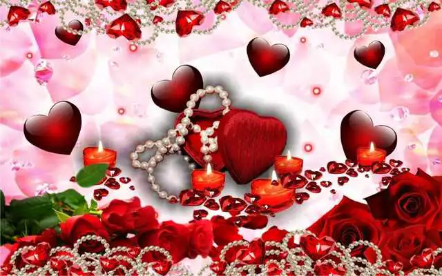 Play Valentines Candles live wallpaper