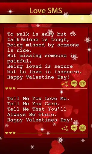 Play Valentines Day Love SMS