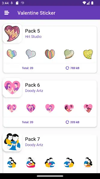 Play Valentine Stickers Wasticker as an online game Valentine Stickers Wasticker with UptoPlay