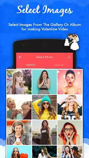 Play Valentine video maker