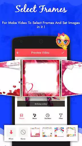 Play Valentine video maker