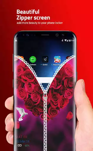 Play Valentine Zipper Lock Screen  and enjoy Valentine Zipper Lock Screen with UptoPlay