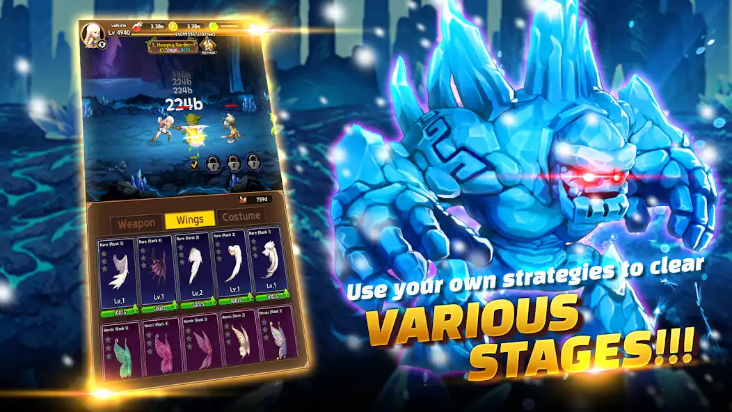 Play Valkyrie Story: Idle RPG as an online game Valkyrie Story: Idle RPG with UptoPlay