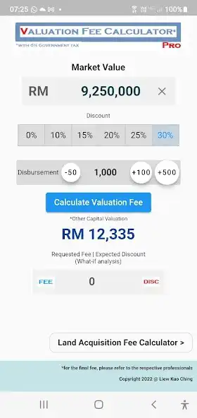 Play Valuation Fee Calculator Pro as an online game Valuation Fee Calculator Pro with UptoPlay