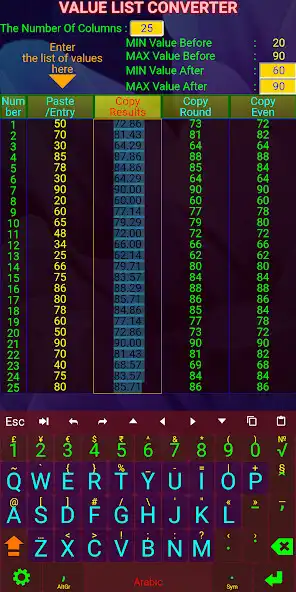 Play Value List Converter as an online game Value List Converter with UptoPlay