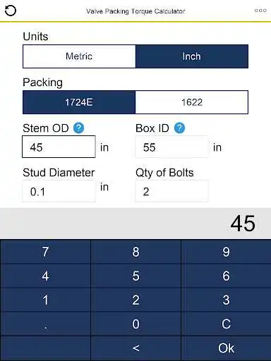 Play Valve Torque Calculator as an online game Valve Torque Calculator with UptoPlay
