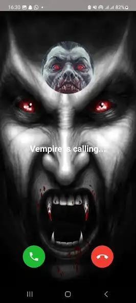 Play Vampire fake video calling as an online game Vampire fake video calling with UptoPlay