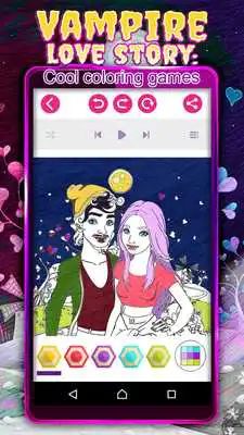 Play Vampire Love Story: Cool Coloring Games