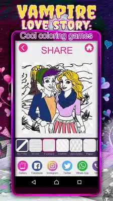Play Vampire Love Story: Cool Coloring Games