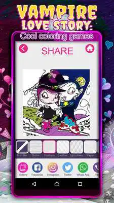 Play Vampire Love Story: Cool Coloring Games