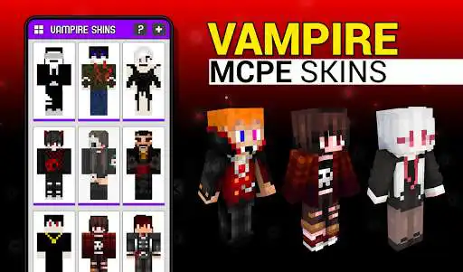 Play APK Vampire Skins NEW  and enjoy Vampire Skins NEW with UptoPlay com.glspace.vampiremcpeskinsnnew