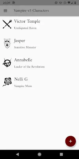 Play Vampire v5 Characters as an online game Vampire v5 Characters with UptoPlay