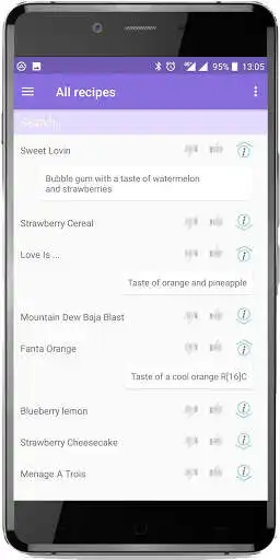 Play VapeUP Recipes of Liquids