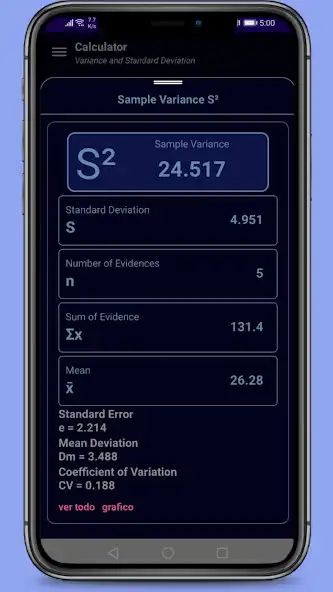 Play Variance and SD Calculator as an online game Variance and SD Calculator with UptoPlay