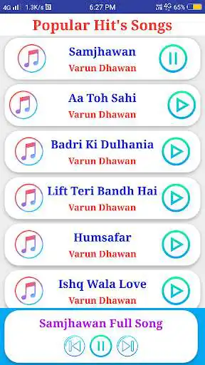 Play Varun Dhawan All Songs  and enjoy Varun Dhawan All Songs with UptoPlay