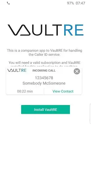 Play VaultRE: Caller ID as an online game VaultRE: Caller ID with UptoPlay