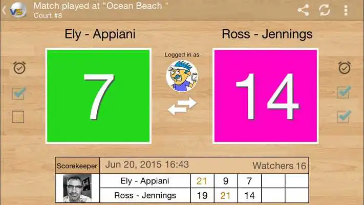 Play VBALLSCORE - Free Scoreboard