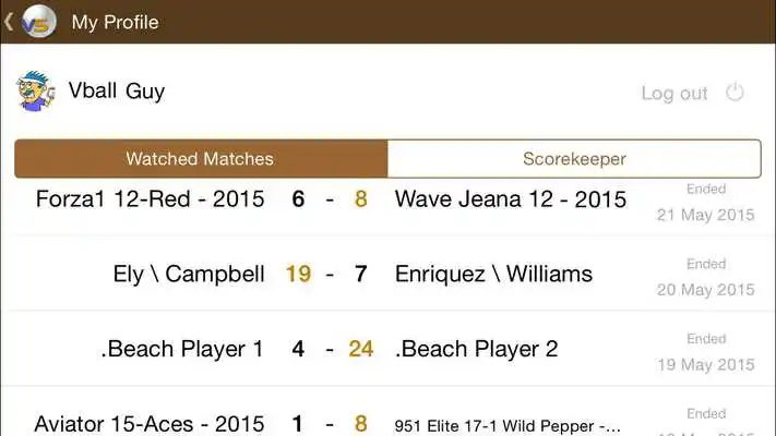 Play VBALLSCORE - Free Scoreboard