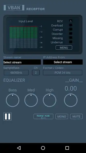 Play VBAN Receptor  and enjoy VBAN Receptor with UptoPlay