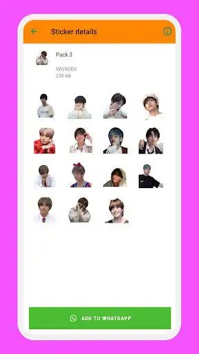 Play V BTS Stickers - WAStickerApps  and enjoy V BTS Stickers - WAStickerApps with UptoPlay