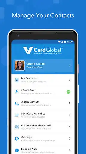 Play vCard Global Business Card as an online game vCard Global Business Card with UptoPlay