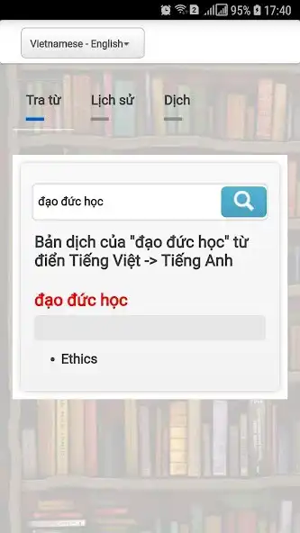 Play Vdict Dictionary: Vietnamese - as an online game Vdict Dictionary: Vietnamese - with UptoPlay