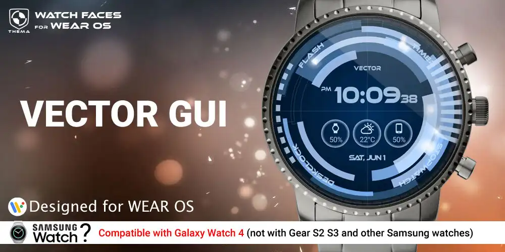 Play Vector GUI Watch Face  and enjoy Vector GUI Watch Face with UptoPlay