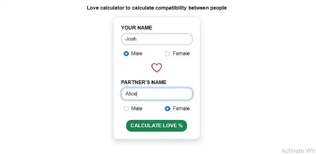 Play Vedic Love Calculator as an online game Vedic Love Calculator with UptoPlay
