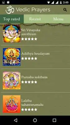 Play Vedic Prayers