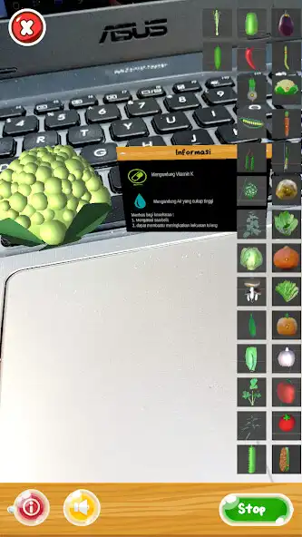 Play Vegetable Augmented Reality as an online game Vegetable Augmented Reality with UptoPlay
