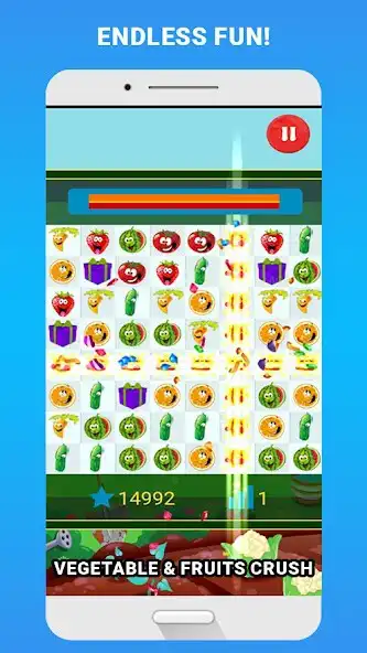 Play Vegetable  Fruits Crush  and enjoy Vegetable  Fruits Crush with UptoPlay