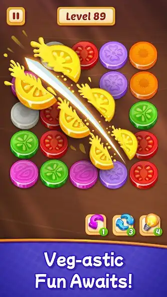 Play Veggies Cut: Logic Puzzle Game as an online game Veggies Cut: Logic Puzzle Game with UptoPlay