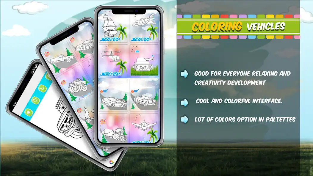 Play Vehicle Coloring Book as an online game Vehicle Coloring Book with UptoPlay