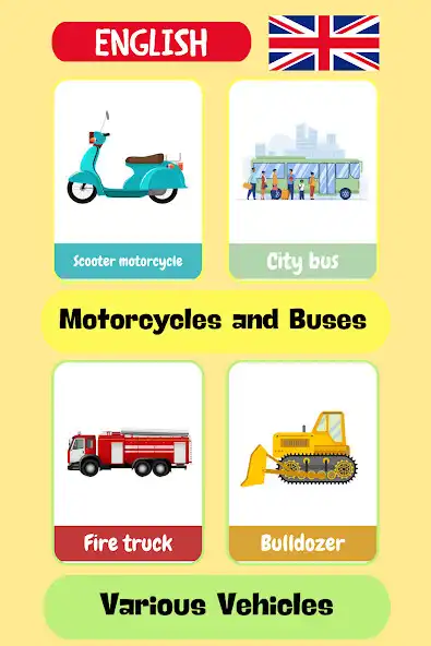 Play Vehicle Flashcards as an online game Vehicle Flashcards with UptoPlay