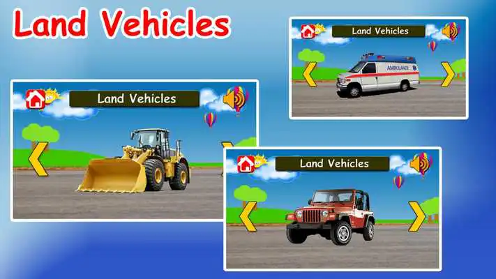 Play Vehicles Learning App for Kids  Toddlers